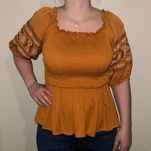 BaeVely women’s size large.  Boho top